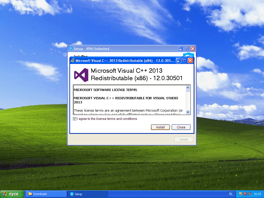Установка Microsoft Visual